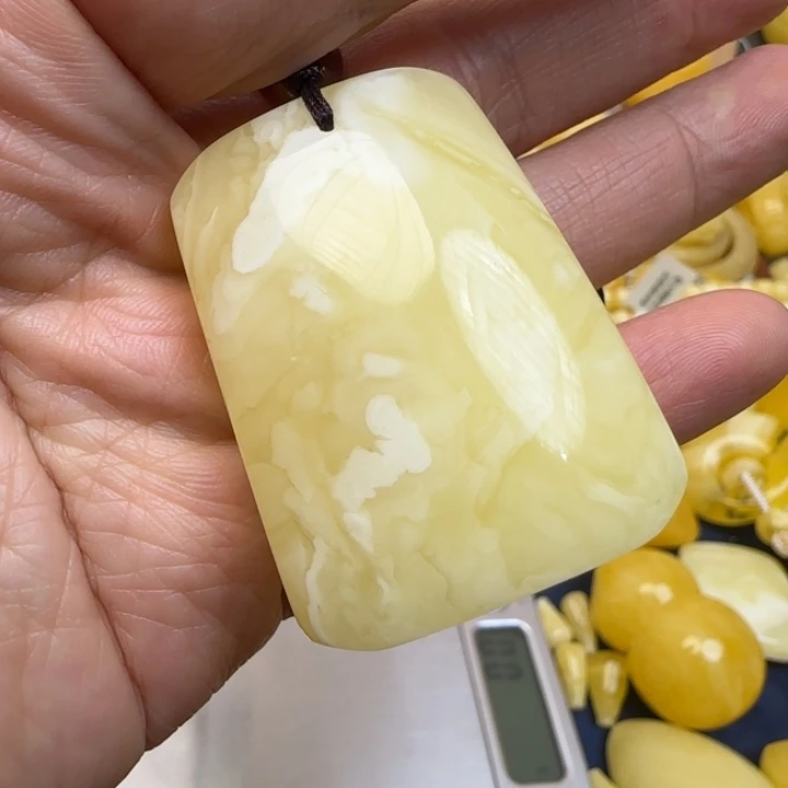 蜜蜡未镶嵌毛衣链天然蜜蜡