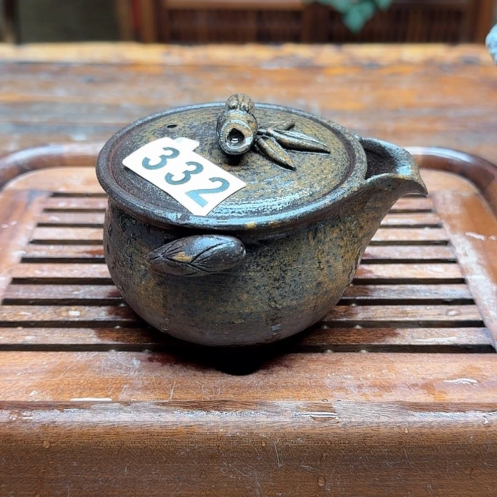 纯手工制作粗陶茶具