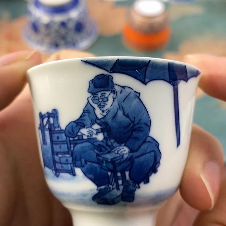 杯现代景德镇全手工全手绘茶具168888