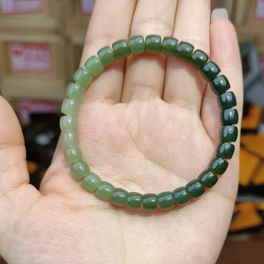 [基地质检发货] B001 单圈和田玉手串无礼盒