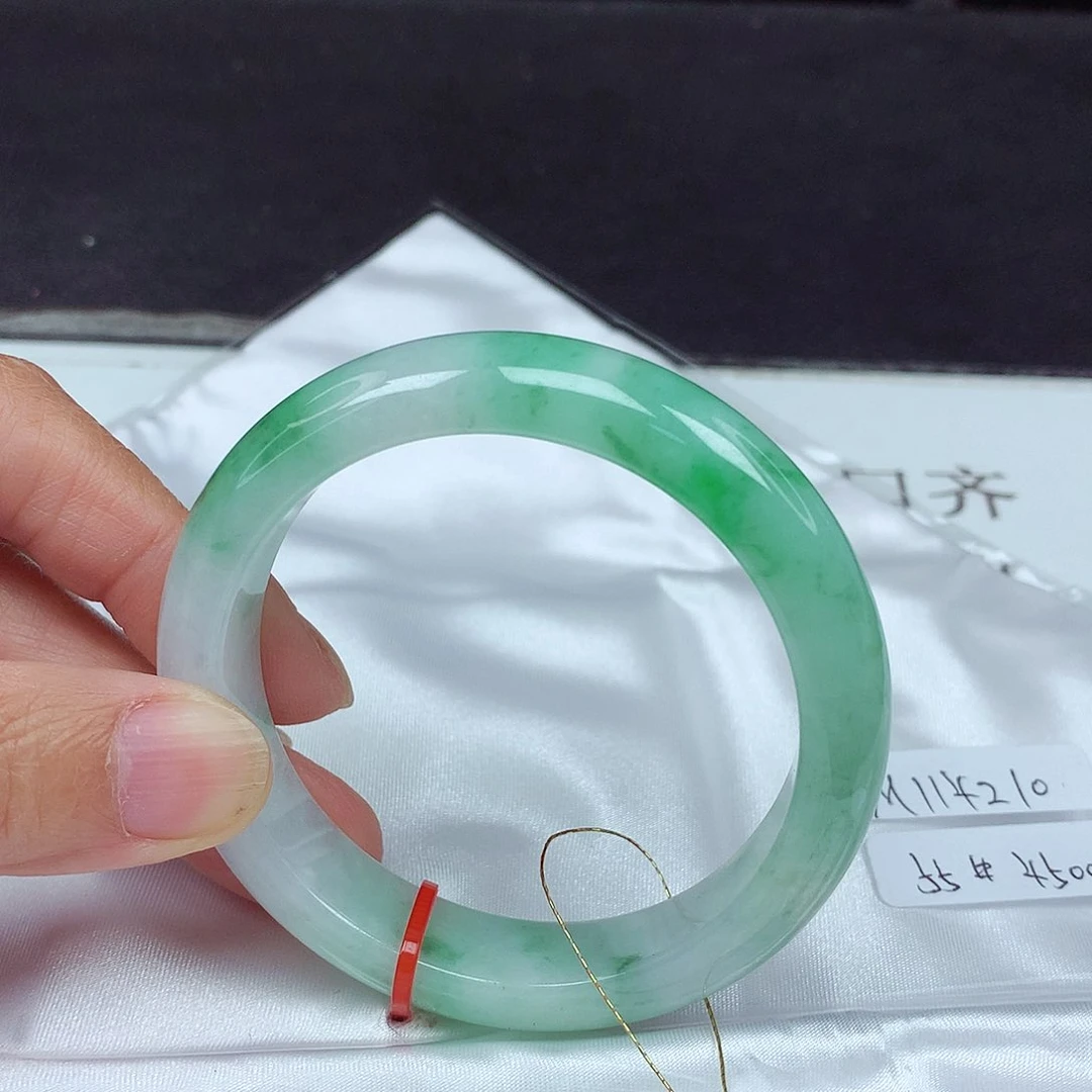 未镶嵌手镯翡翠55圈4210