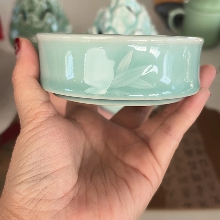 龙泉云间青瓷小米茶器