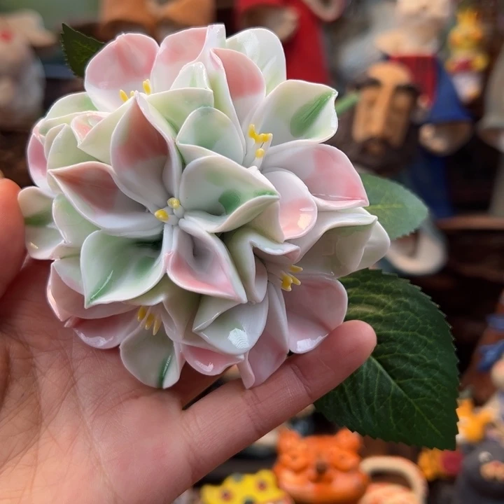 陶摆件小镇青花每日有新品