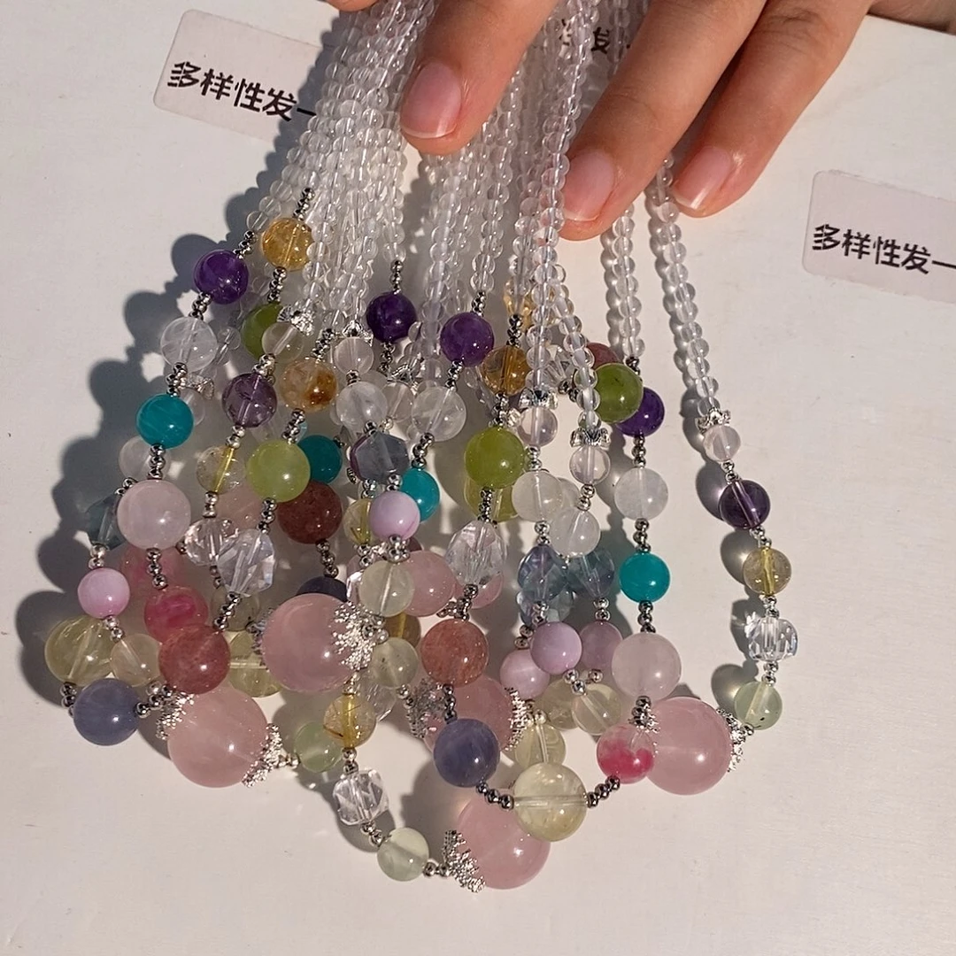 水晶手链未镶嵌多样性发一