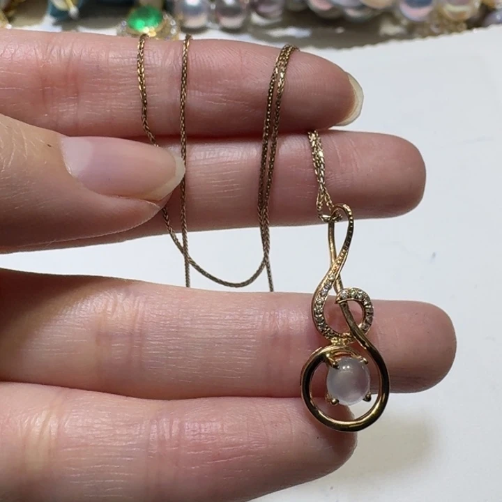 未镶嵌钻石颈饰成品