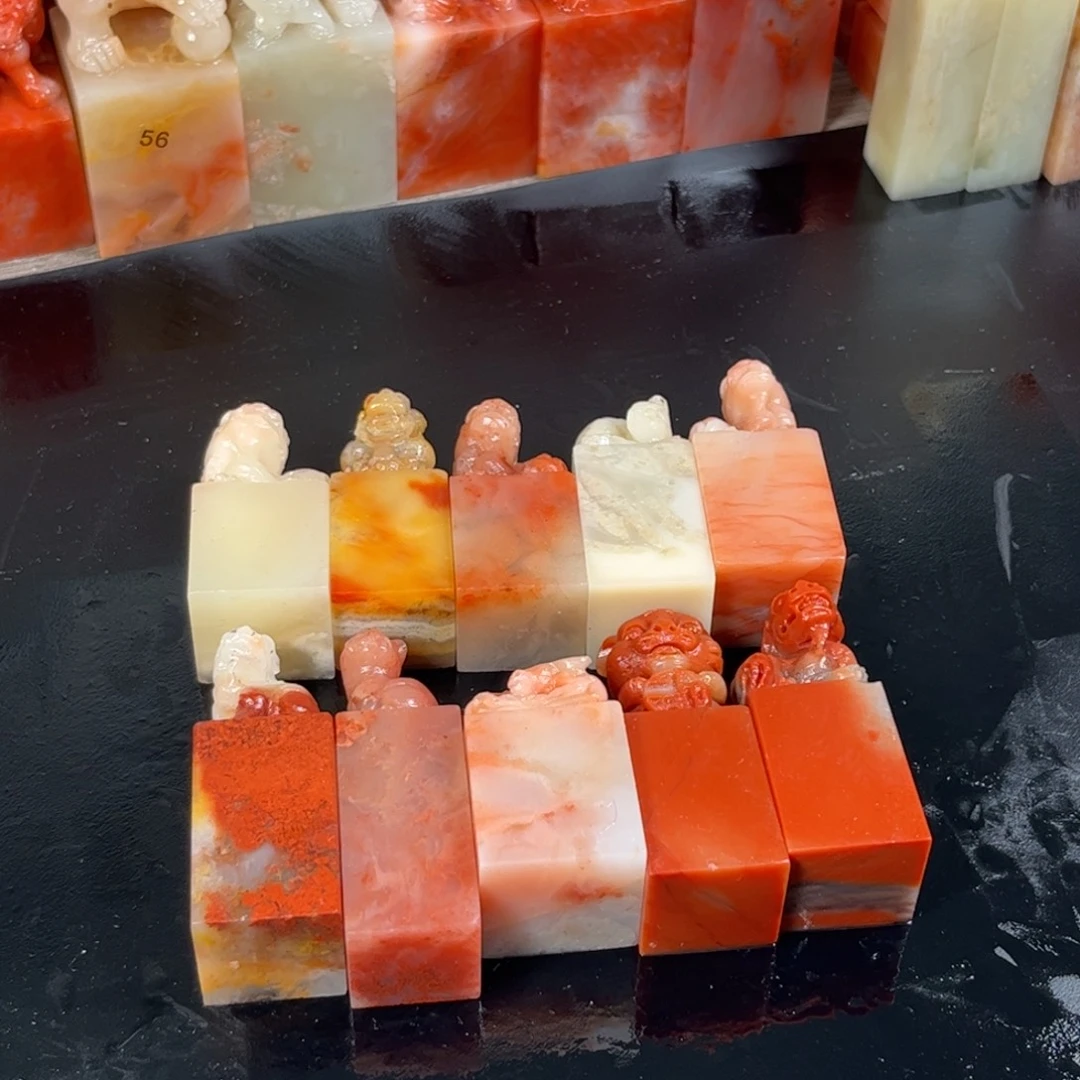 印石老挝石10个印章印面2一2．6