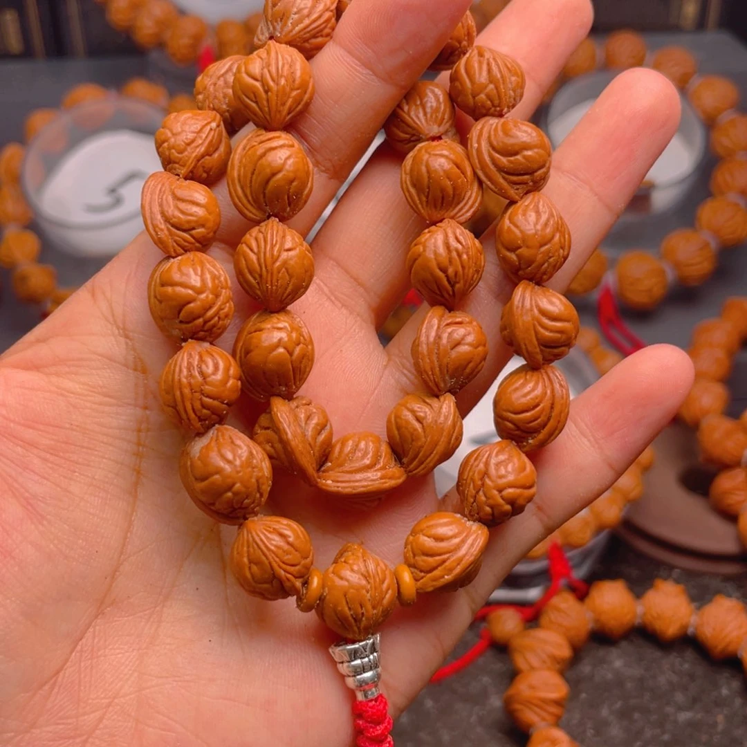 桃核手串红红火火11