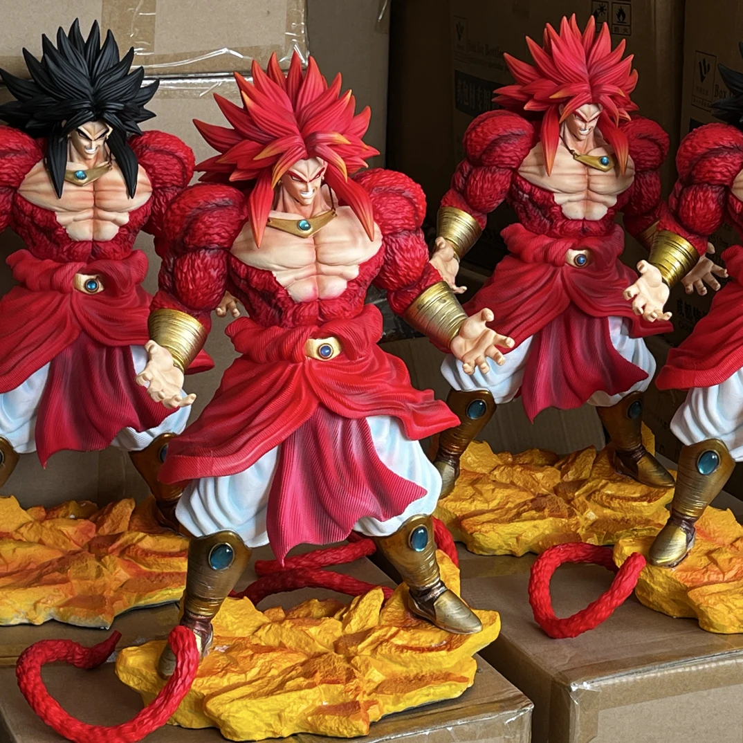 升级款50cm加重版树脂地台黑头红发超四形态赛亚人布罗利全款排单