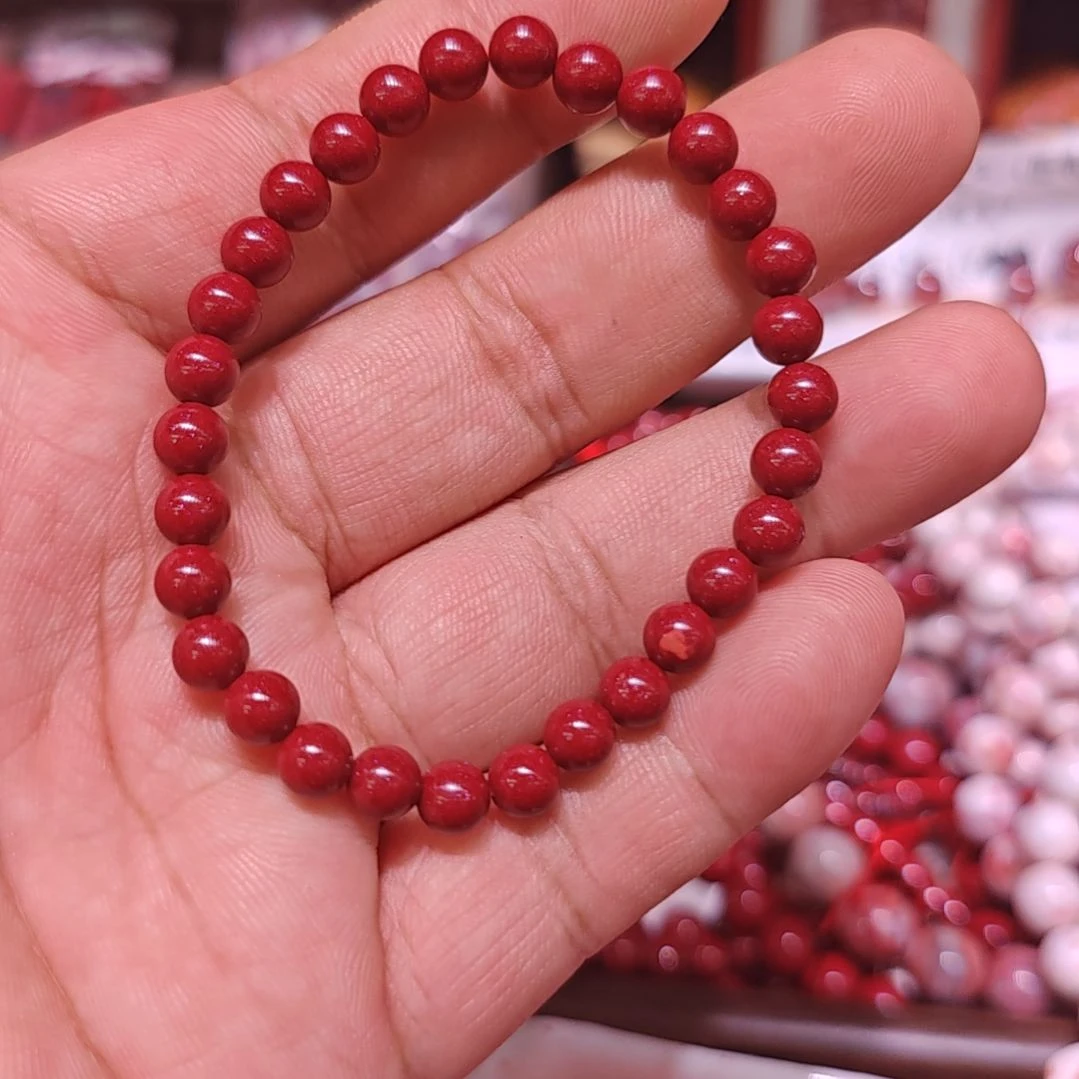 天然辰砂卡6紫金沙单圈