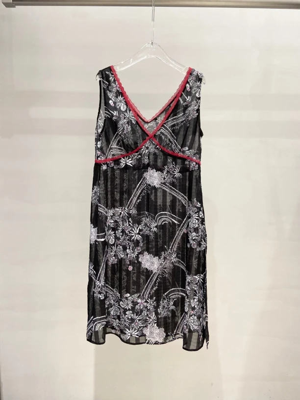 【SFF推荐】以十七25春季新款夜兰香印花背心连衣裙气质时尚5447