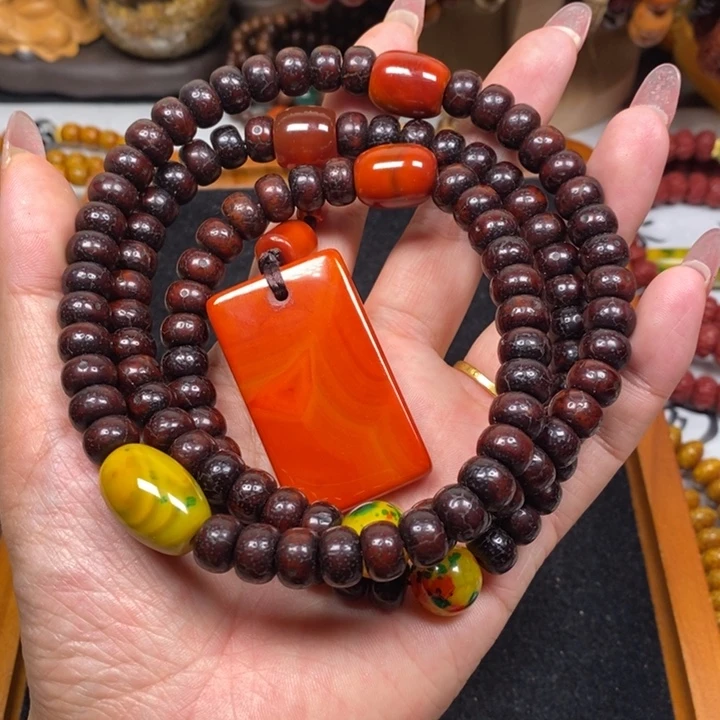 子***长吊坠星月菩提老星月10