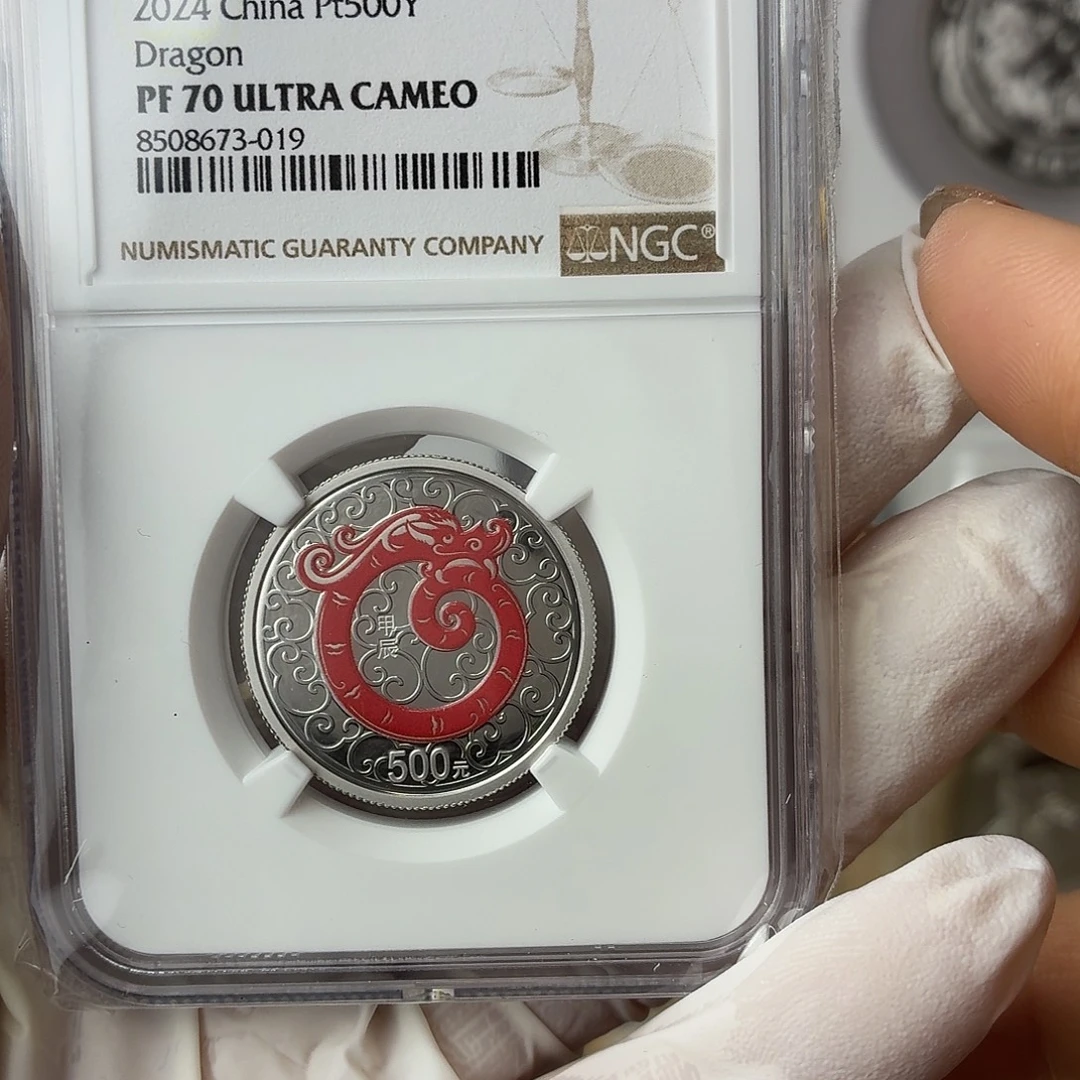 纯铂2024年15克铂金龙70分