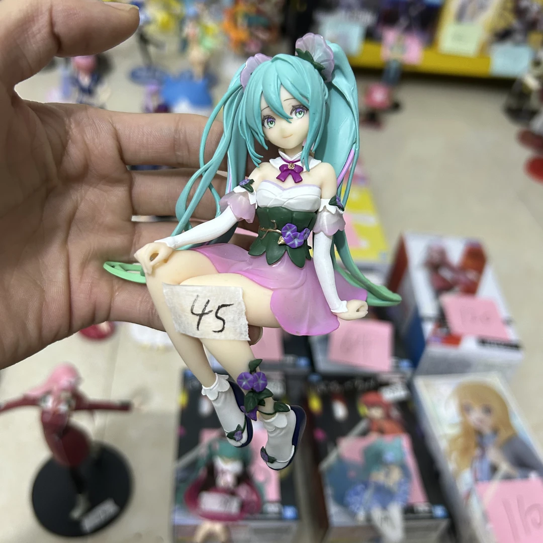 正版无盒 初音未来 MIKU 牵牛花仙子 粉色 压泡面 景品手办