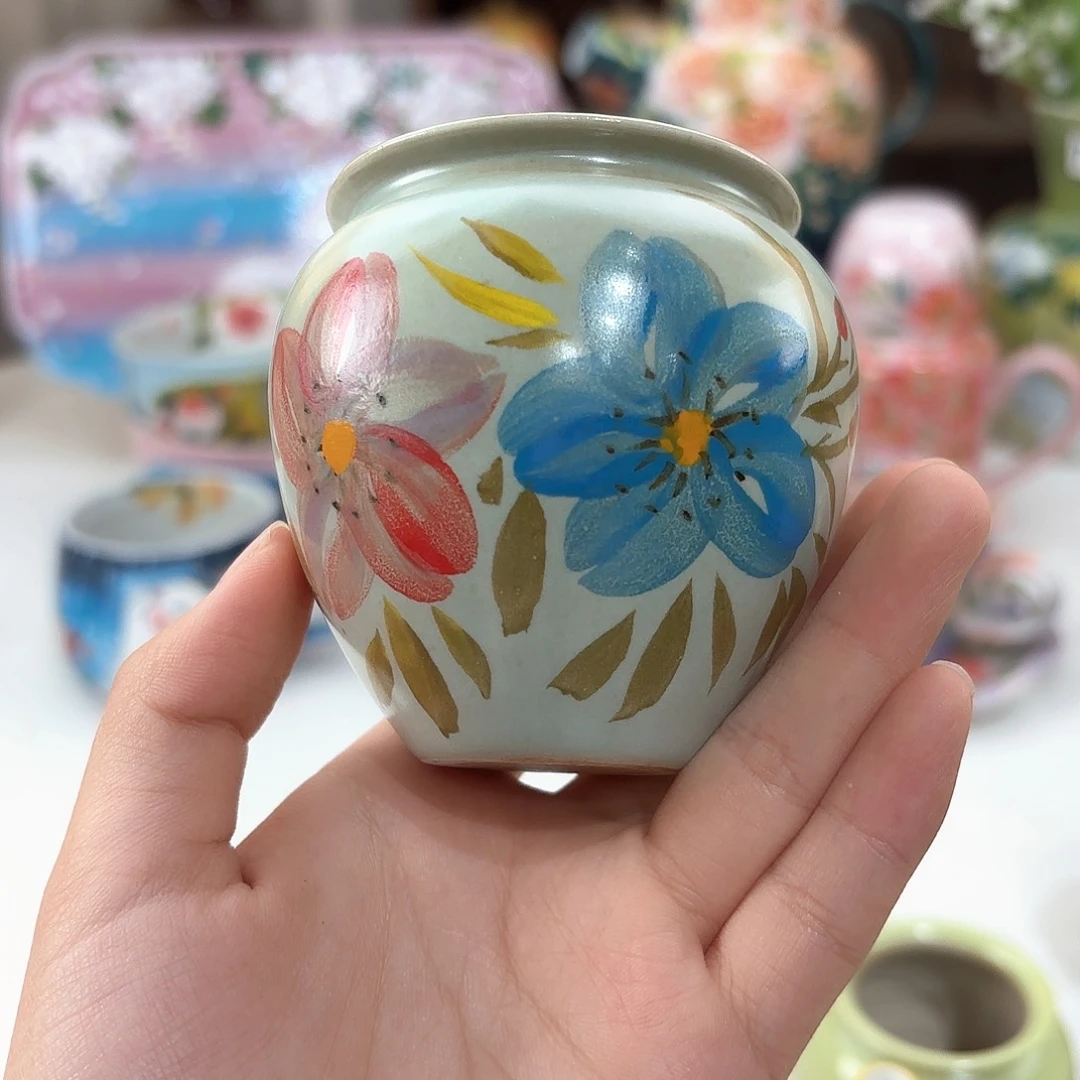 景德镇手绘高温釉下彩陶瓷茶具