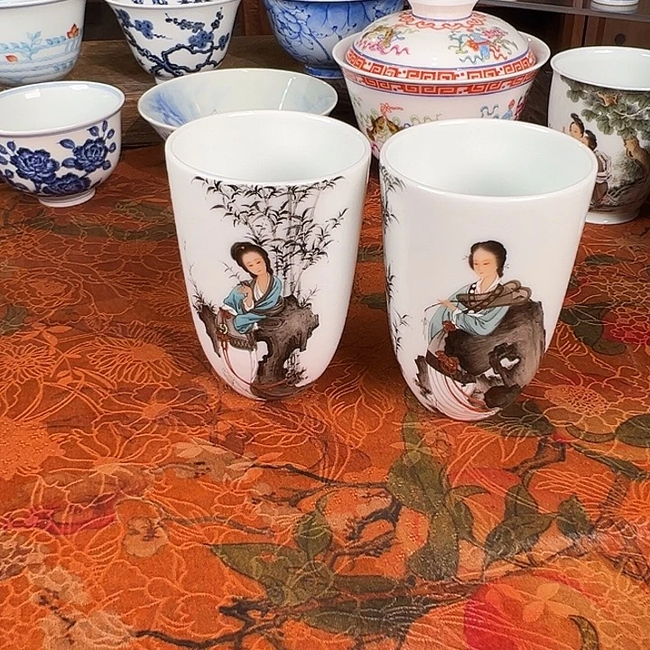 陶杯子钟新春人物主人杯