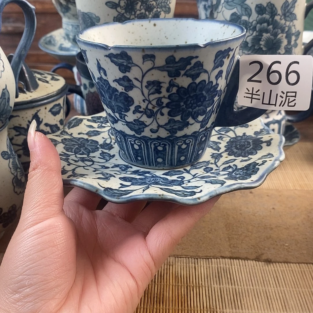 手工手绘青花高温陶瓷