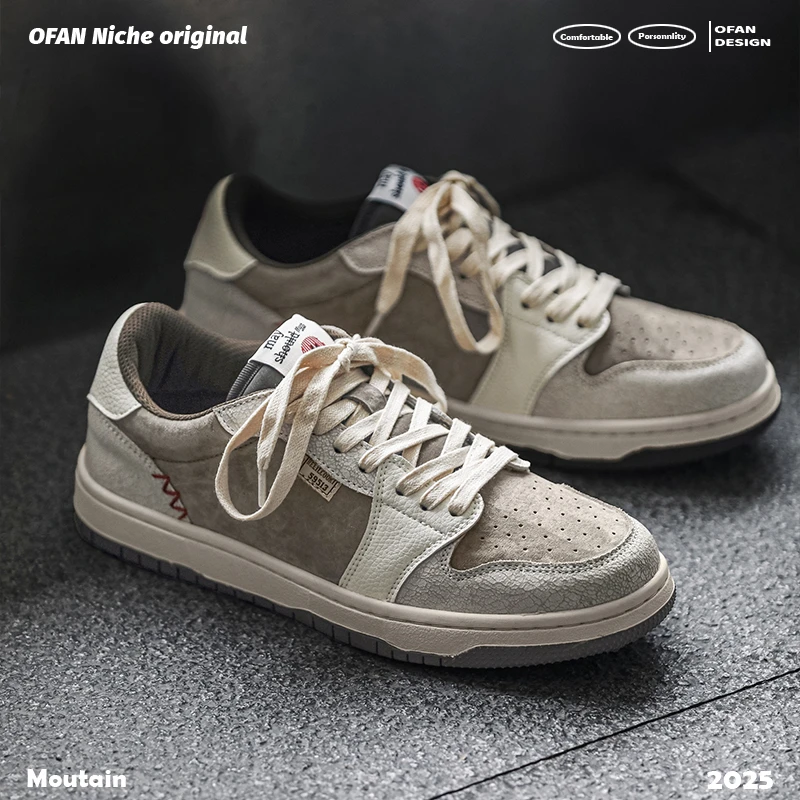 莆田德训鞋男女款美式复古真皮休闲ro板鞋春季男士潮鞋子男生