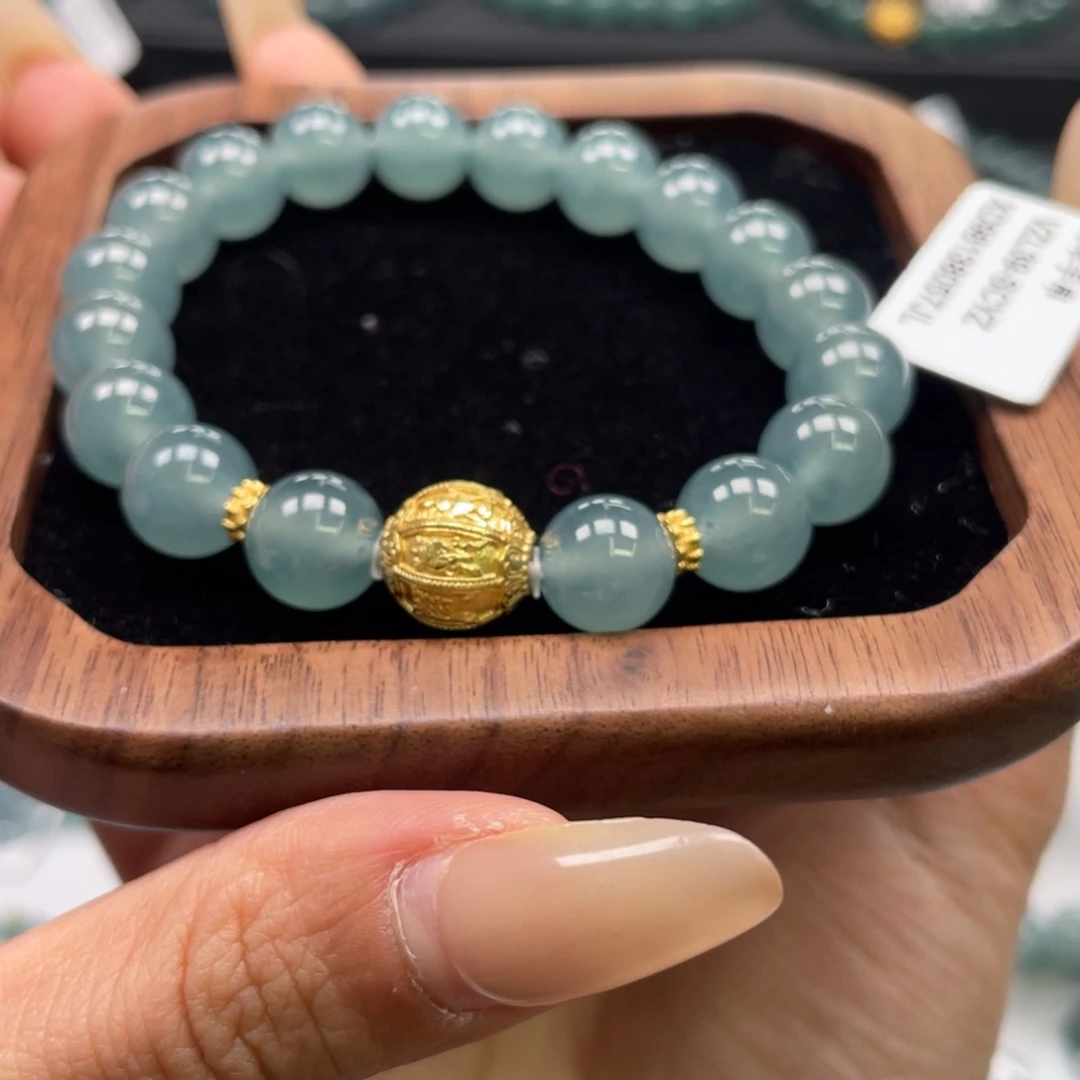 翡翠银S925镶嵌套链