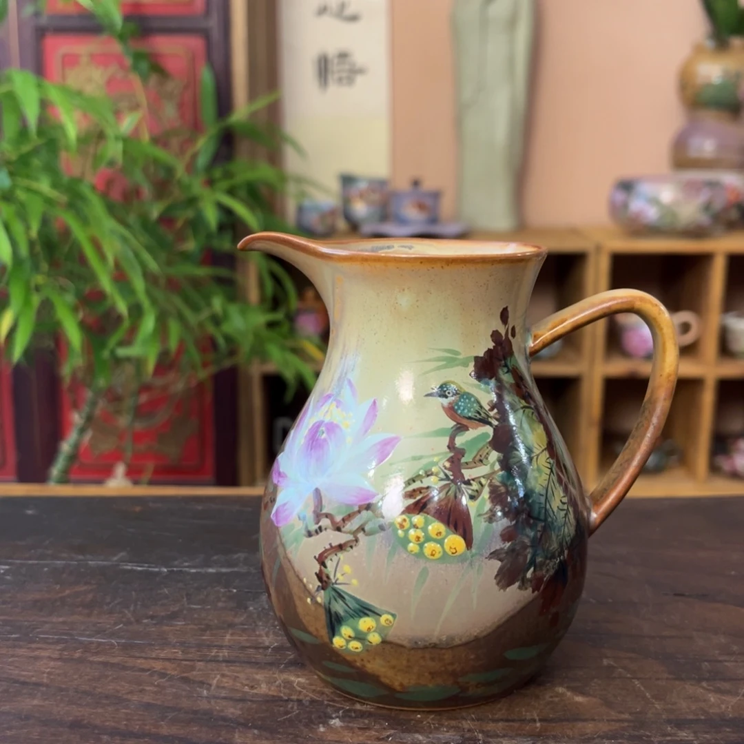 柴烧手工手绘陶瓷