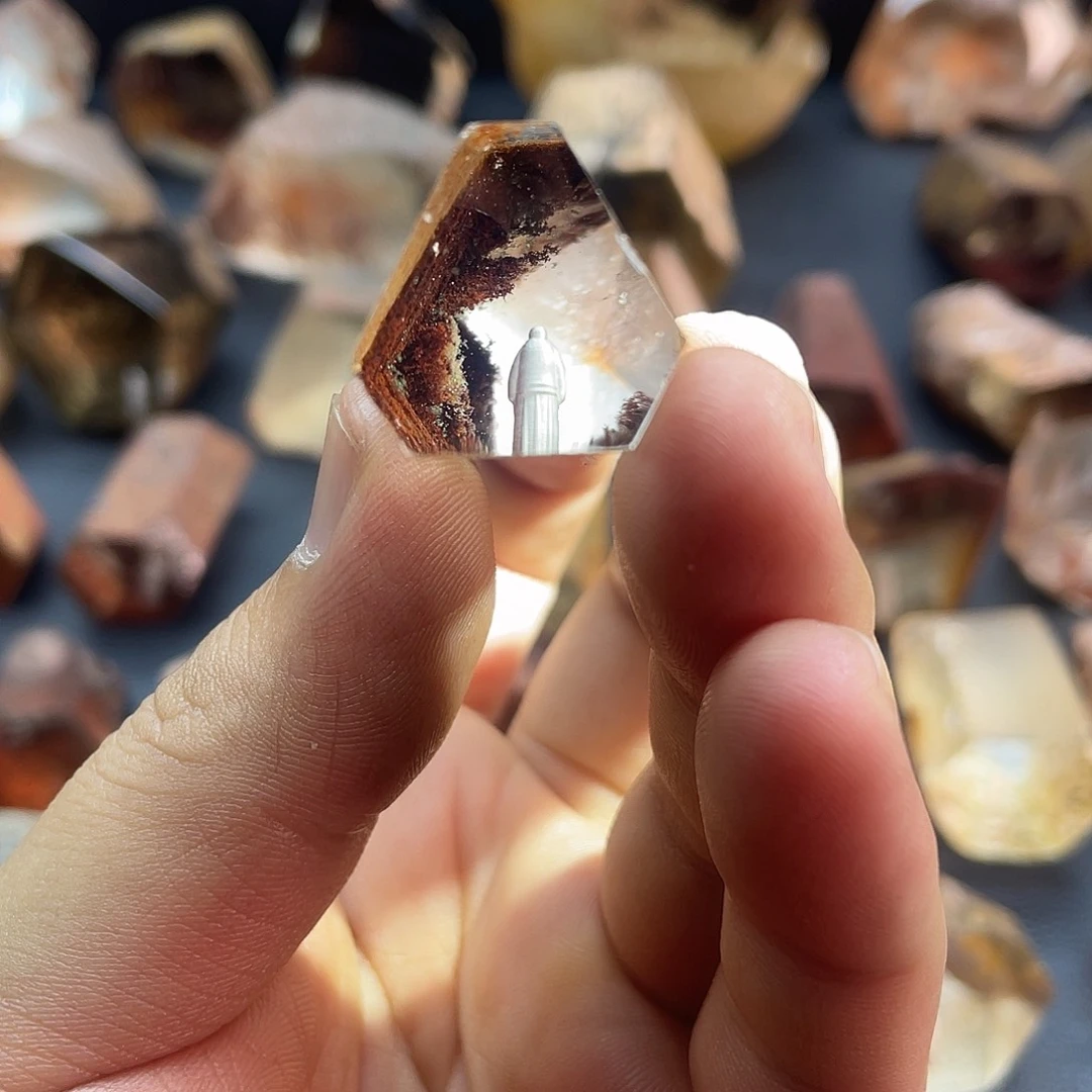 扇***人水晶珠宝半成品未镶嵌