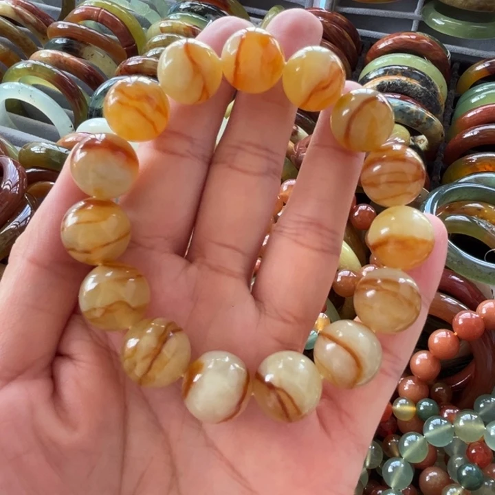 蛇纹石玉未镶嵌手链