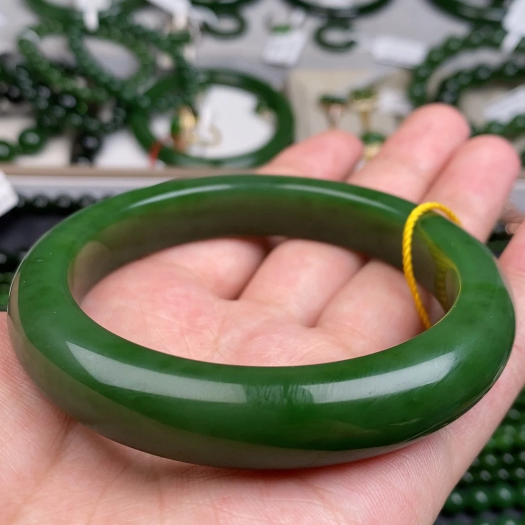 未镶嵌手镯和田玉（碧玉）冬***阳