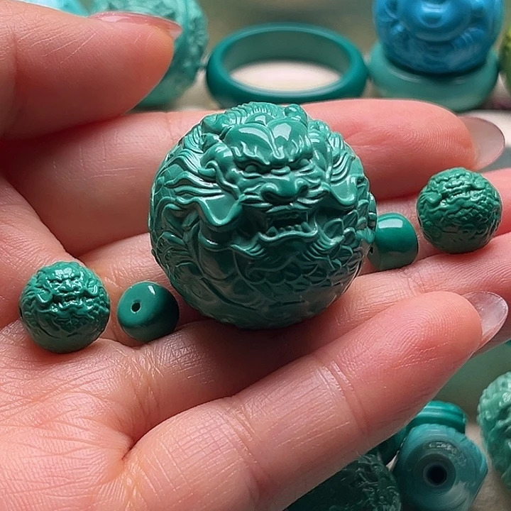 波***熊精工雕刻大龙珠编绳