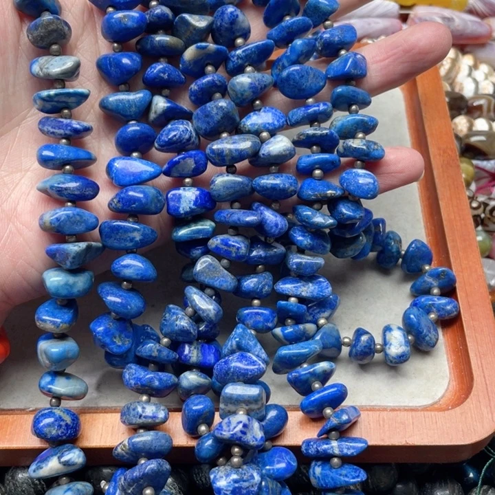 玛瑙/玉髓合金珠宝半成品一条青金石随行项链