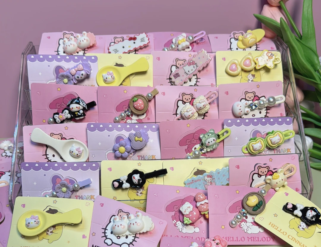 可爱小夹子无痕发夹仙女夹甜美少女心手工diy侧边夹潮流儿童新年