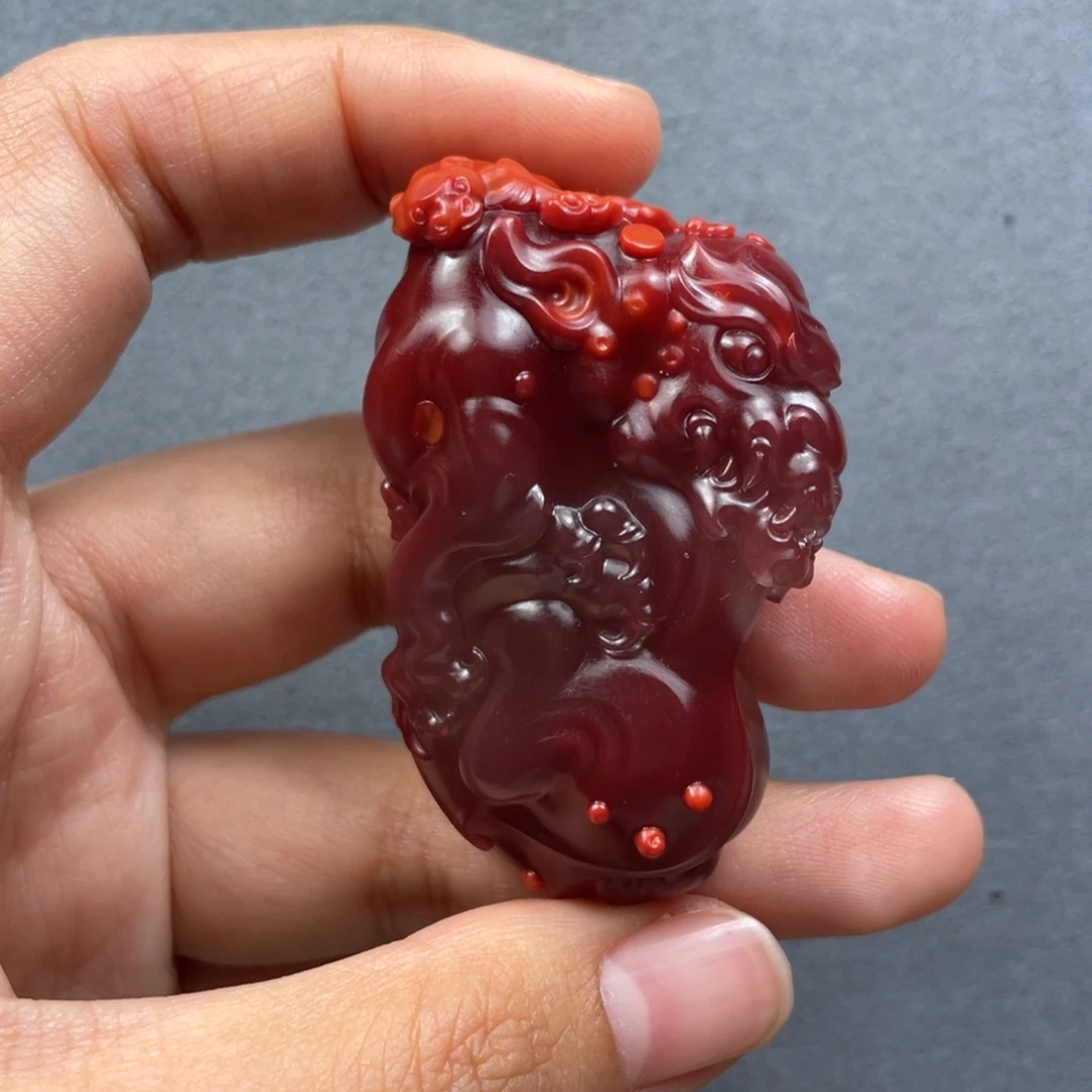 南红玛瑙未镶嵌配饰貔貅