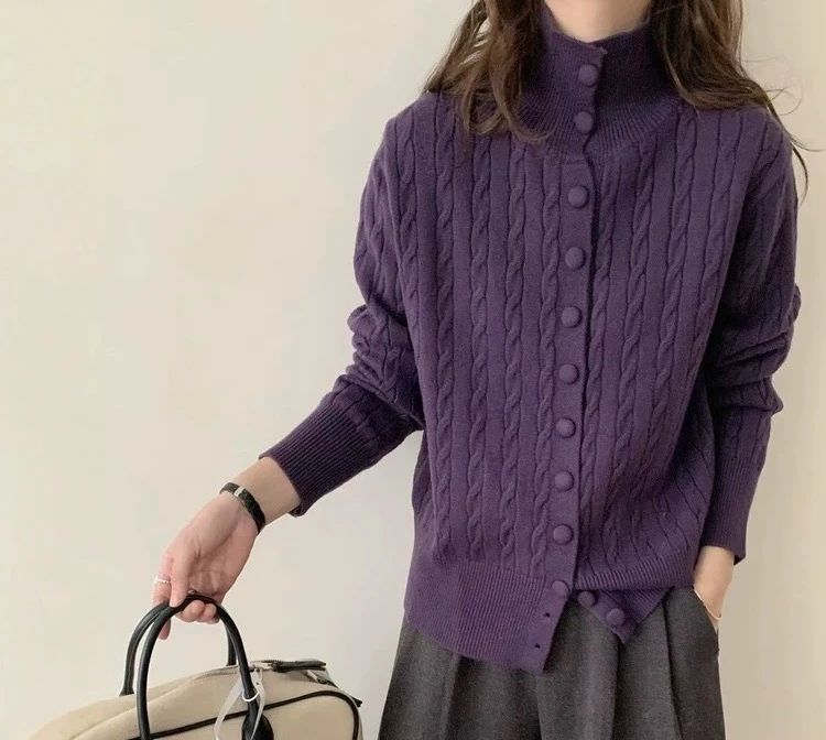 大尚同款麻花四色毛衣