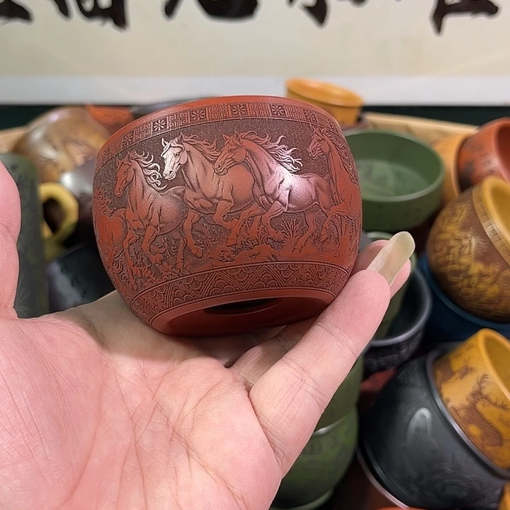 茶杯紫砂全手工紫砂主人杯