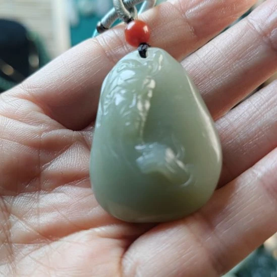 和田玉（青玉）未镶嵌挂件