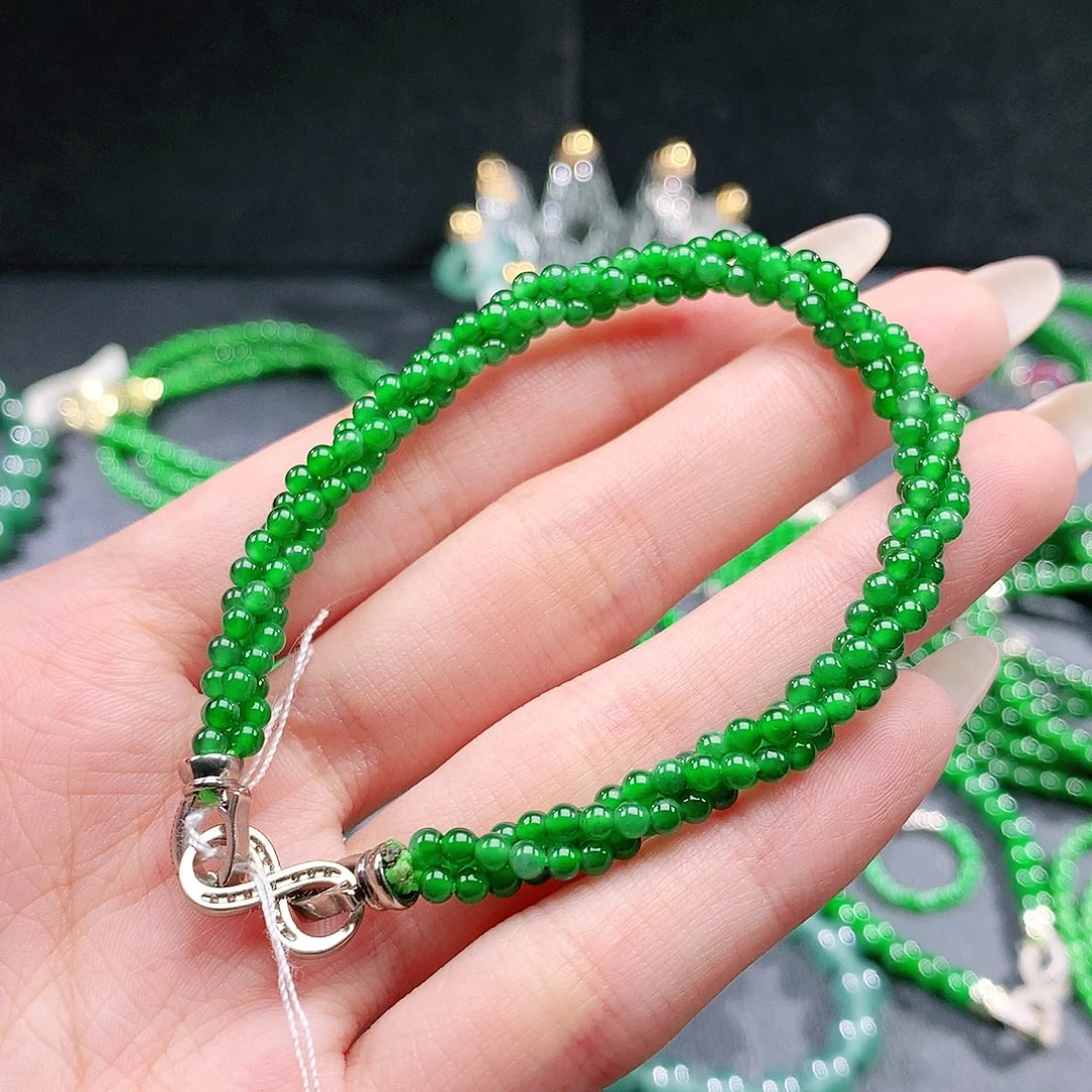 翡翠未镶嵌手串手链