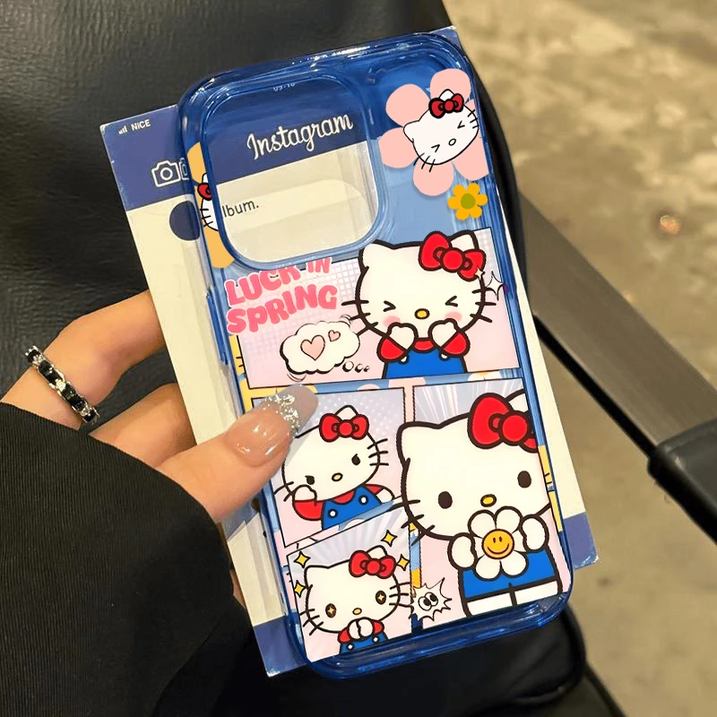 Lucky太阳花kitty酱适用iPhone16/15pro透蓝14p手机壳13苹果12套