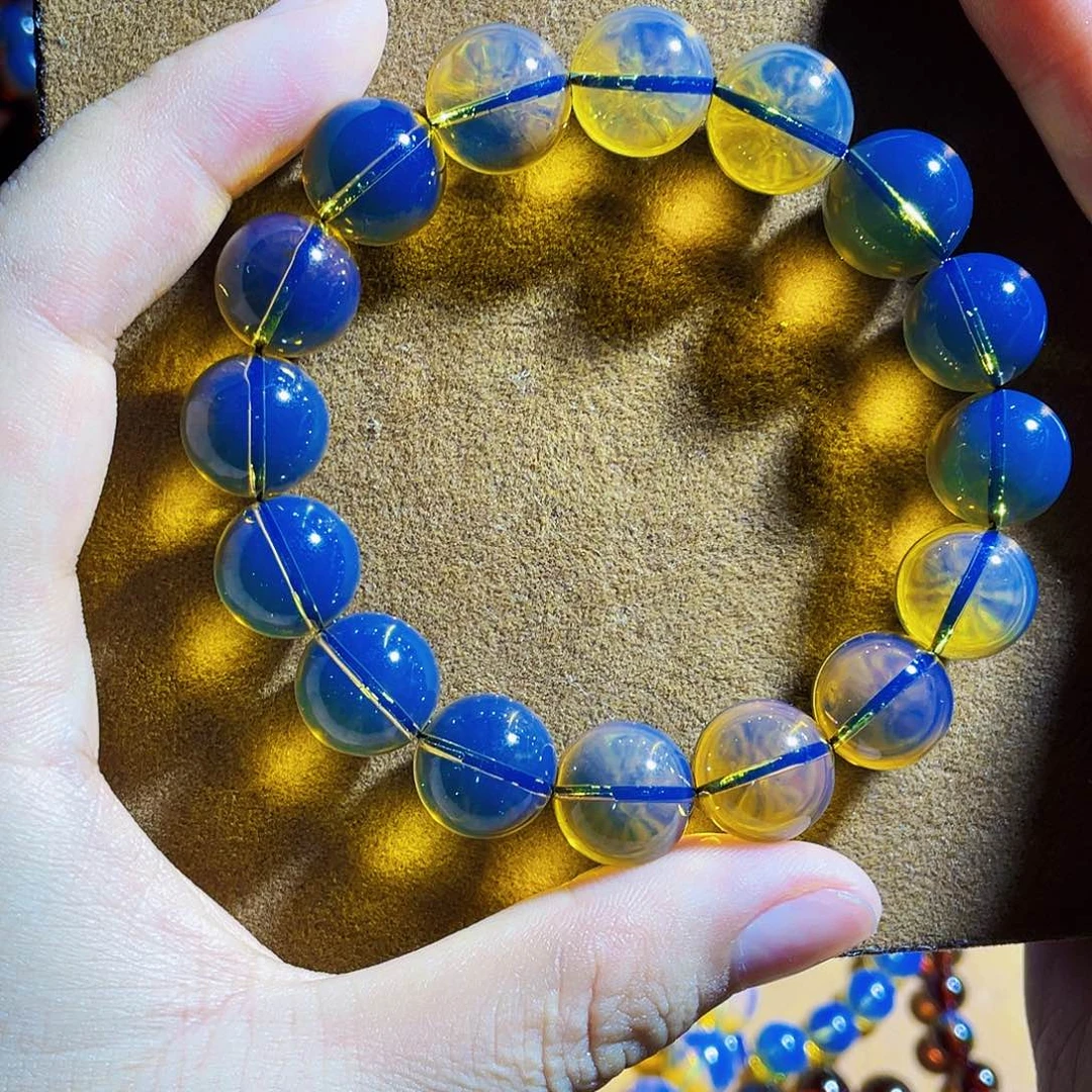 蓝珀未镶嵌裸石12天空蓝