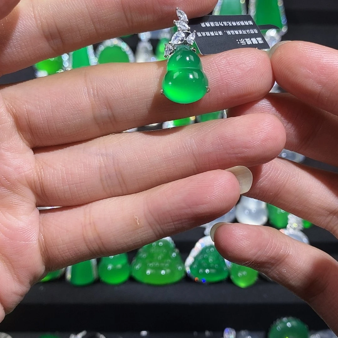 银S925镶嵌吊坠玛瑙/玉髓