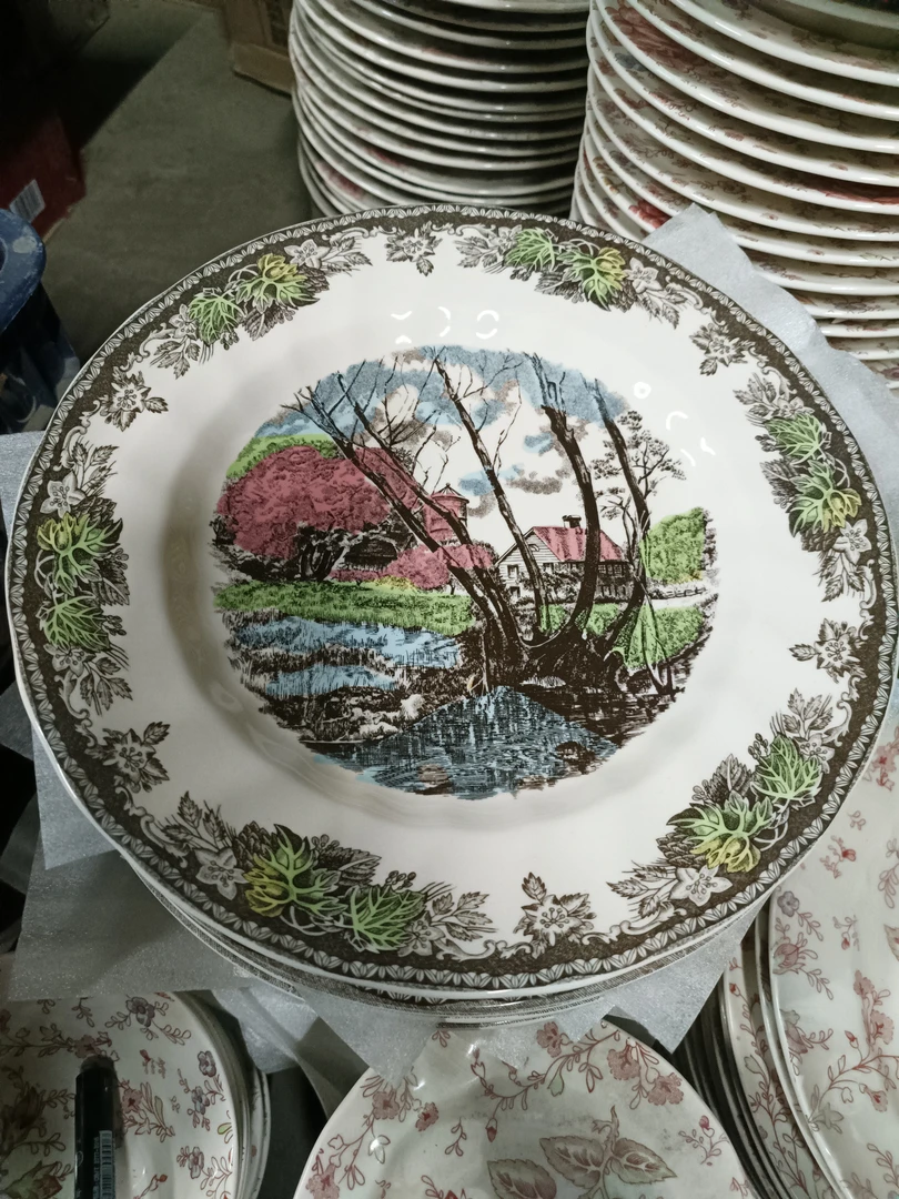 庄园5件套春夏秋冬英文盘轻轻微瑕