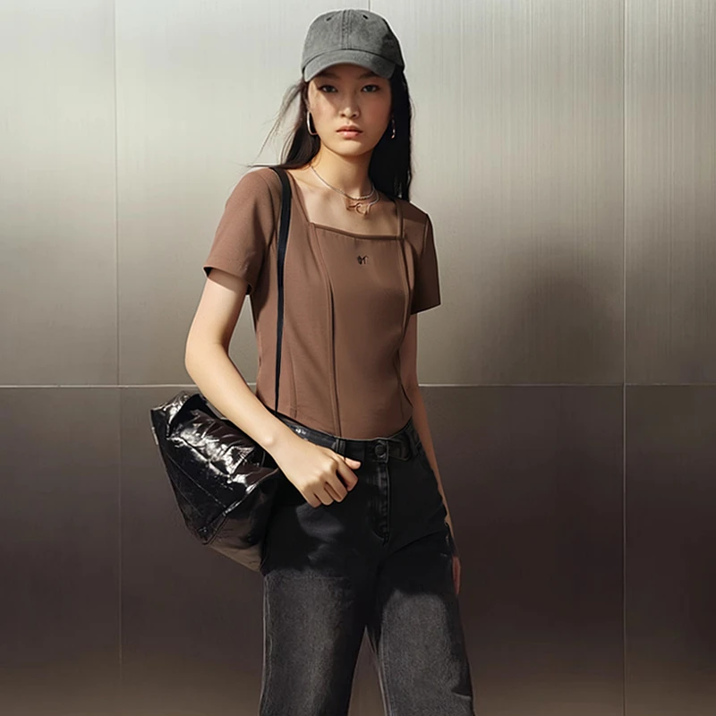 42337【依系列】鱼骨短袖T恤1J313300D