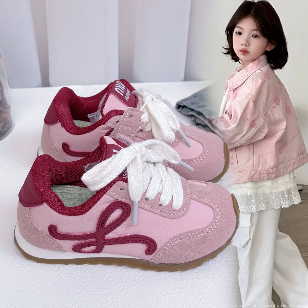 儿童鞋子2025秋季新款低帮板鞋透气网面女童宝宝男童运动鞋