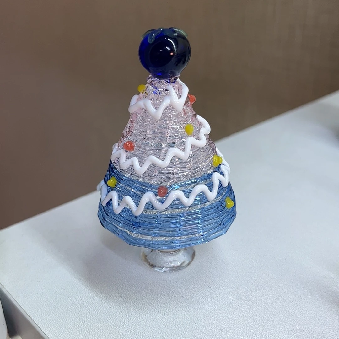 琉璃手工艺品粉蓝蓝莓