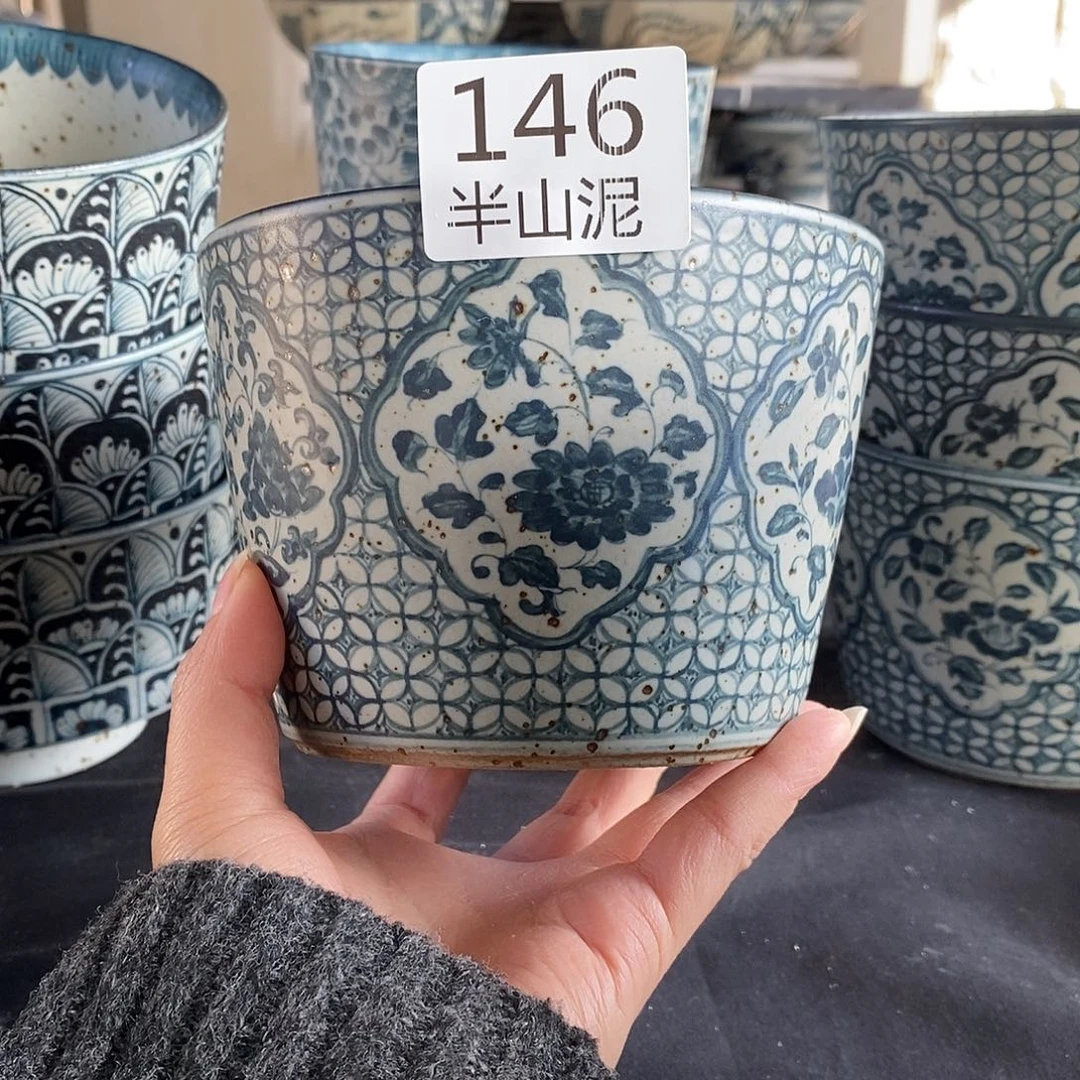 ⊙****陶手工手绘青花高温陶瓷