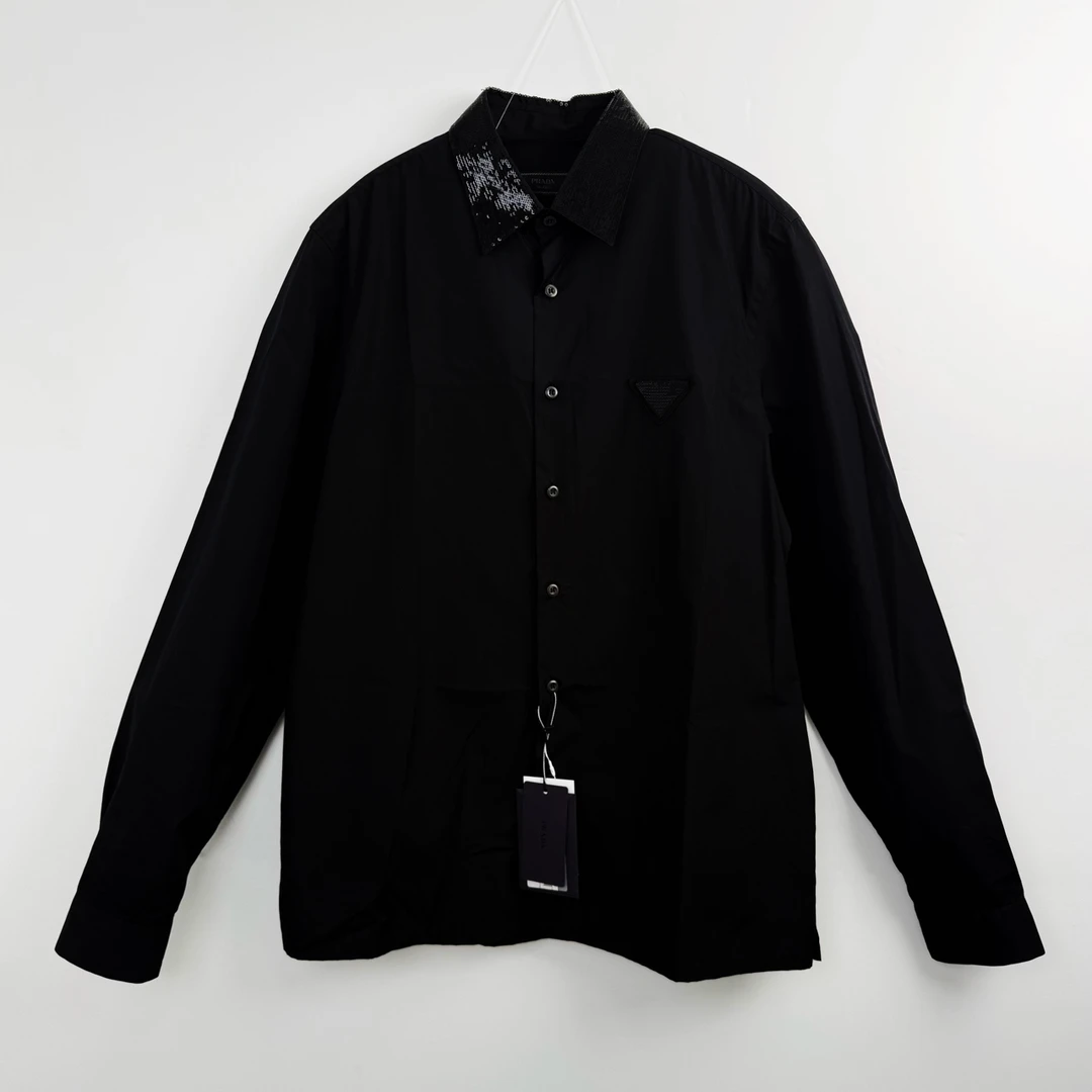 全新未使用 Prada/普拉达 Prada亮片衬衫 41码 公价16800 吊牌