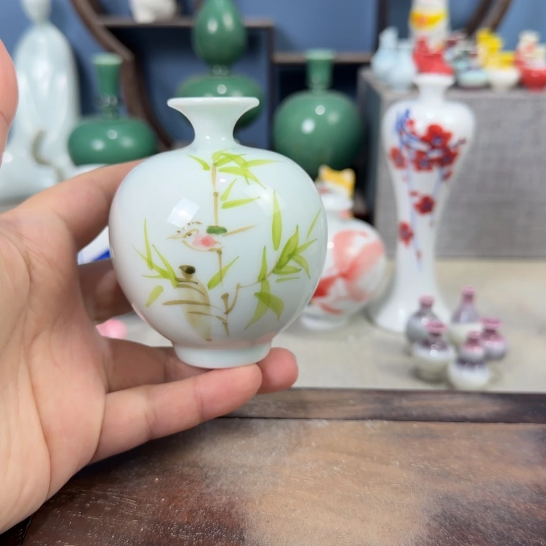 陶瓷手工小花器摆件