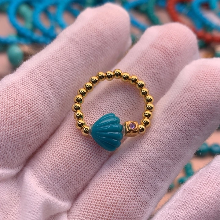 绿松石未镶嵌湖北天然原矿绿松石10