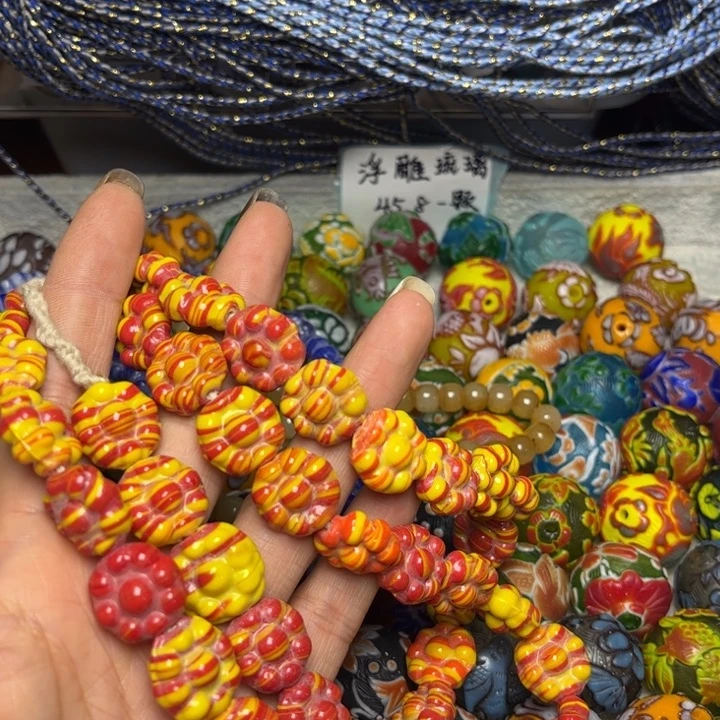 玻璃颈饰3562琉璃一条