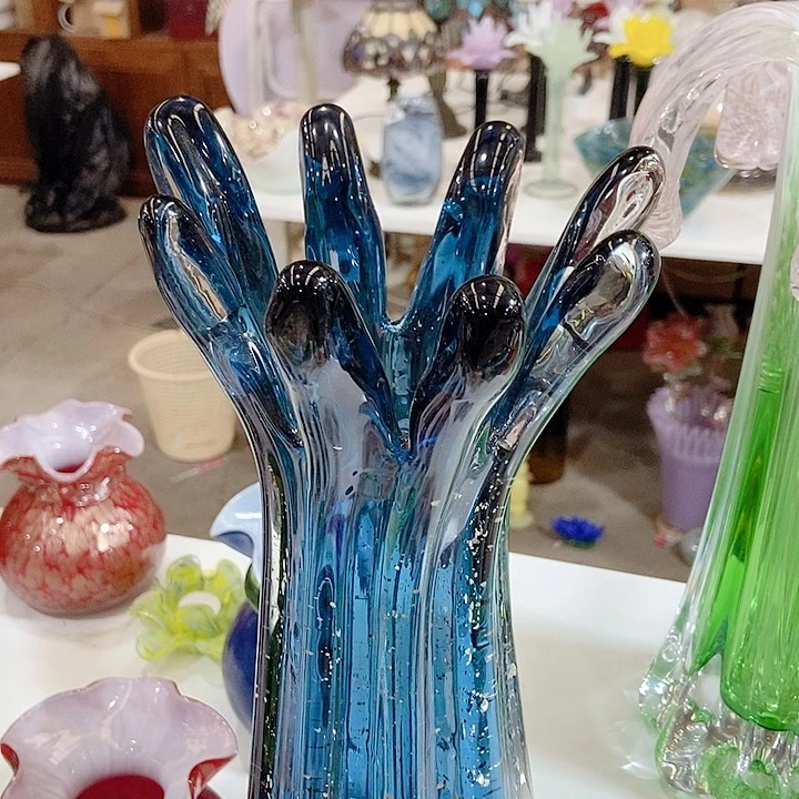 琉璃花瓶高度28厘米12厘米