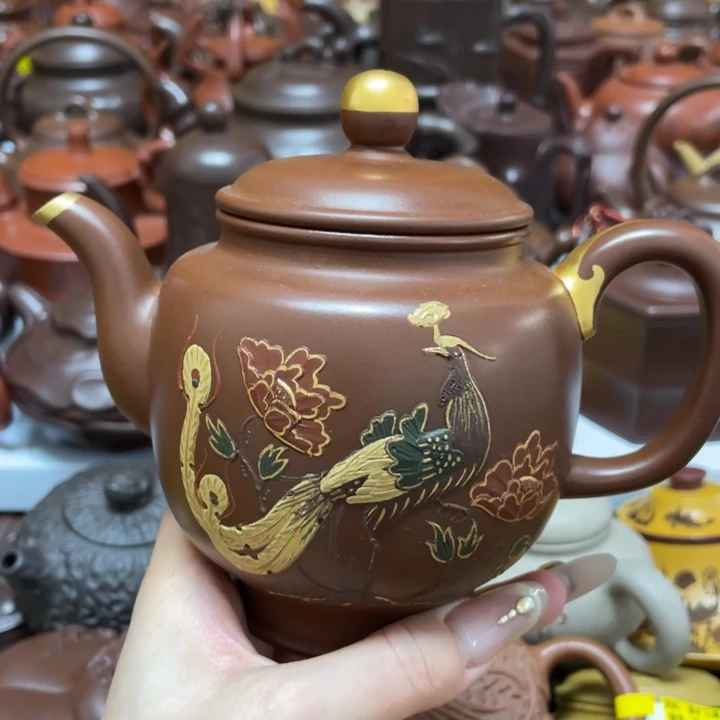 金***凤茶壶紫砂紫砂艺术作品