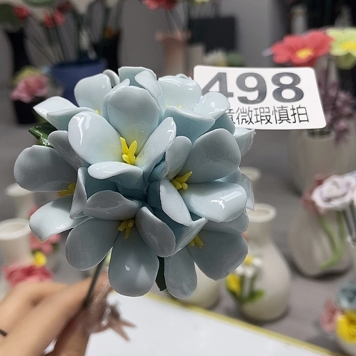 陶瓷纯手工捏花设计