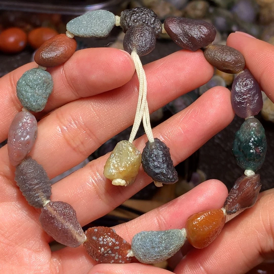未镶嵌玛瑙/玉髓珠宝半成品